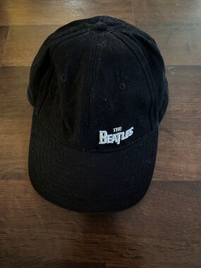The Beatles Black Cap with White Logo